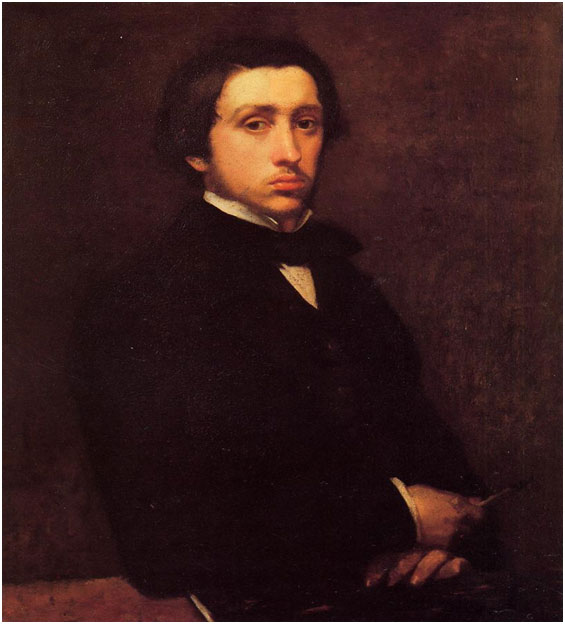 Self-Portrait, Degas, 1855