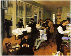 Edgar Degas, A Cotton Office in New Orleans, 1873